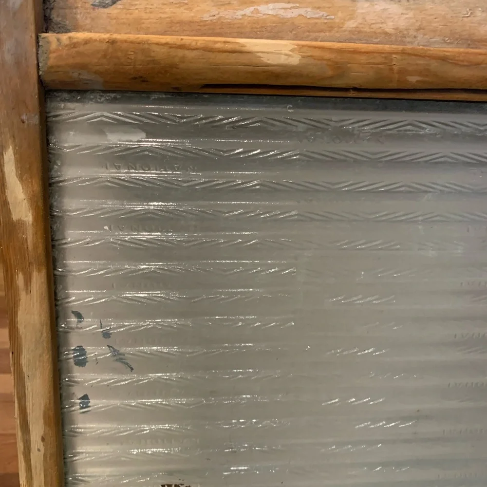 Vintage National Glass Washboard